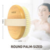 2 Pack Dry Body Brush with Soft and Stiff Bristles, Suitable for All Kinds of Skin